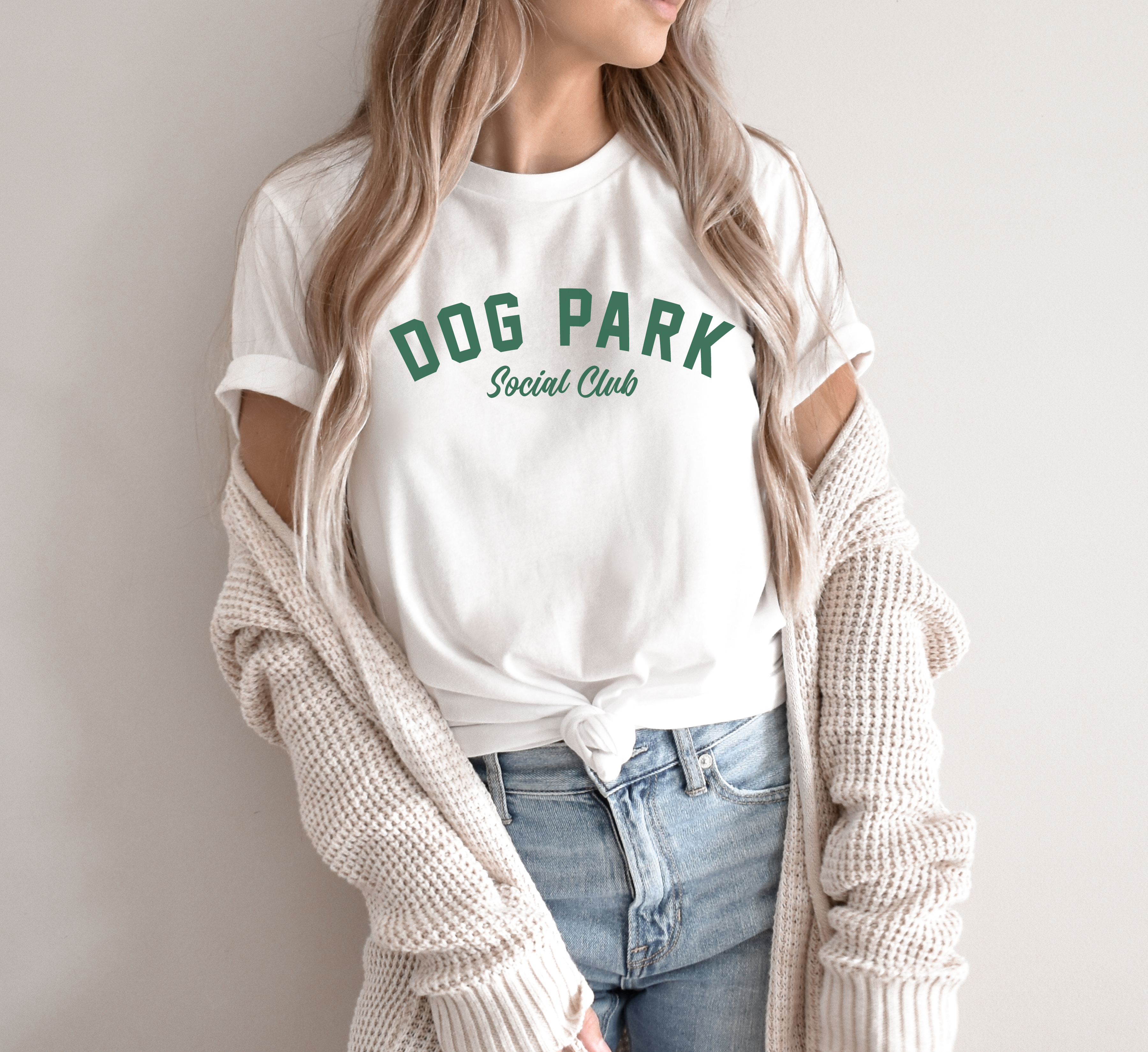 Dog Park Social Club - White Tee