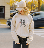 Skelly Bulldog Rose Sweatshirt