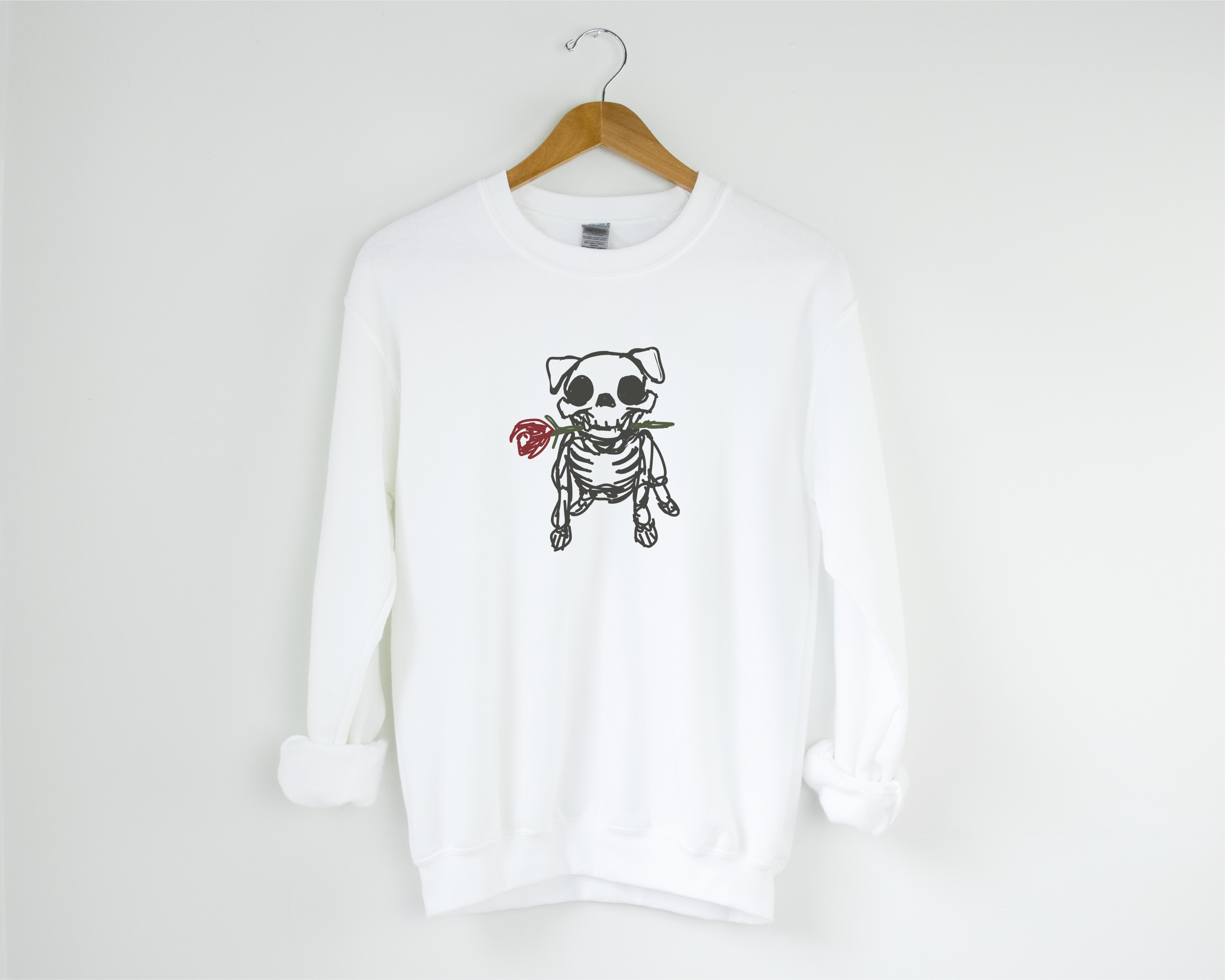 Skelly Bulldog Rose Sweatshirt