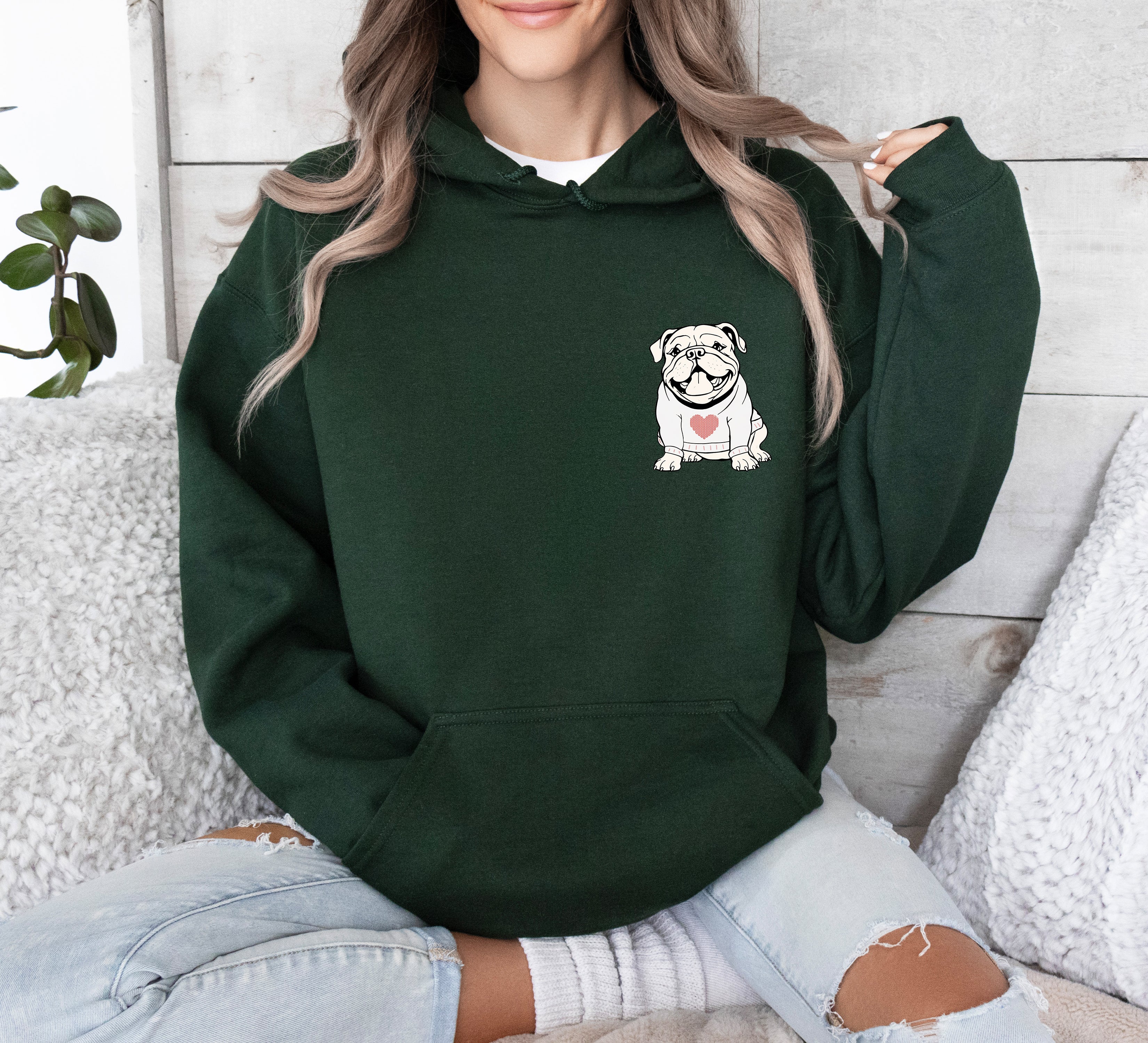 Bulldog Valentine Sweatshirts