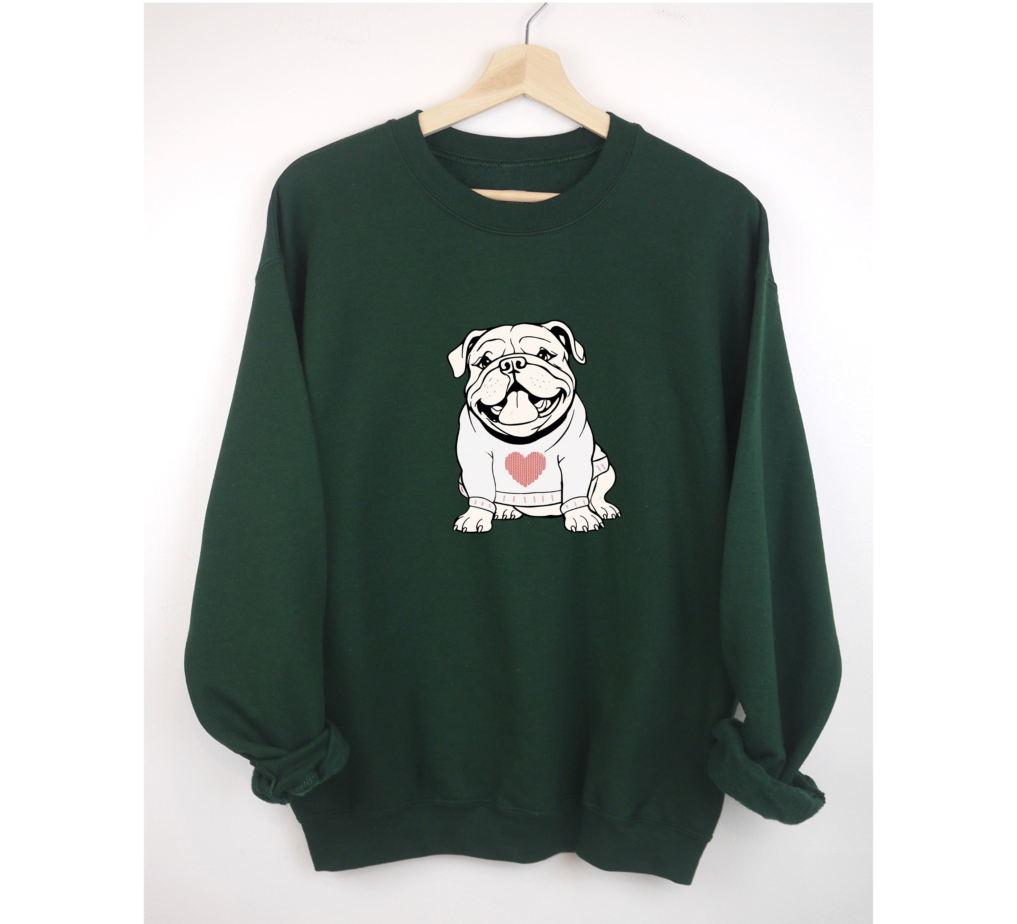 Bulldog Valentine Sweatshirts