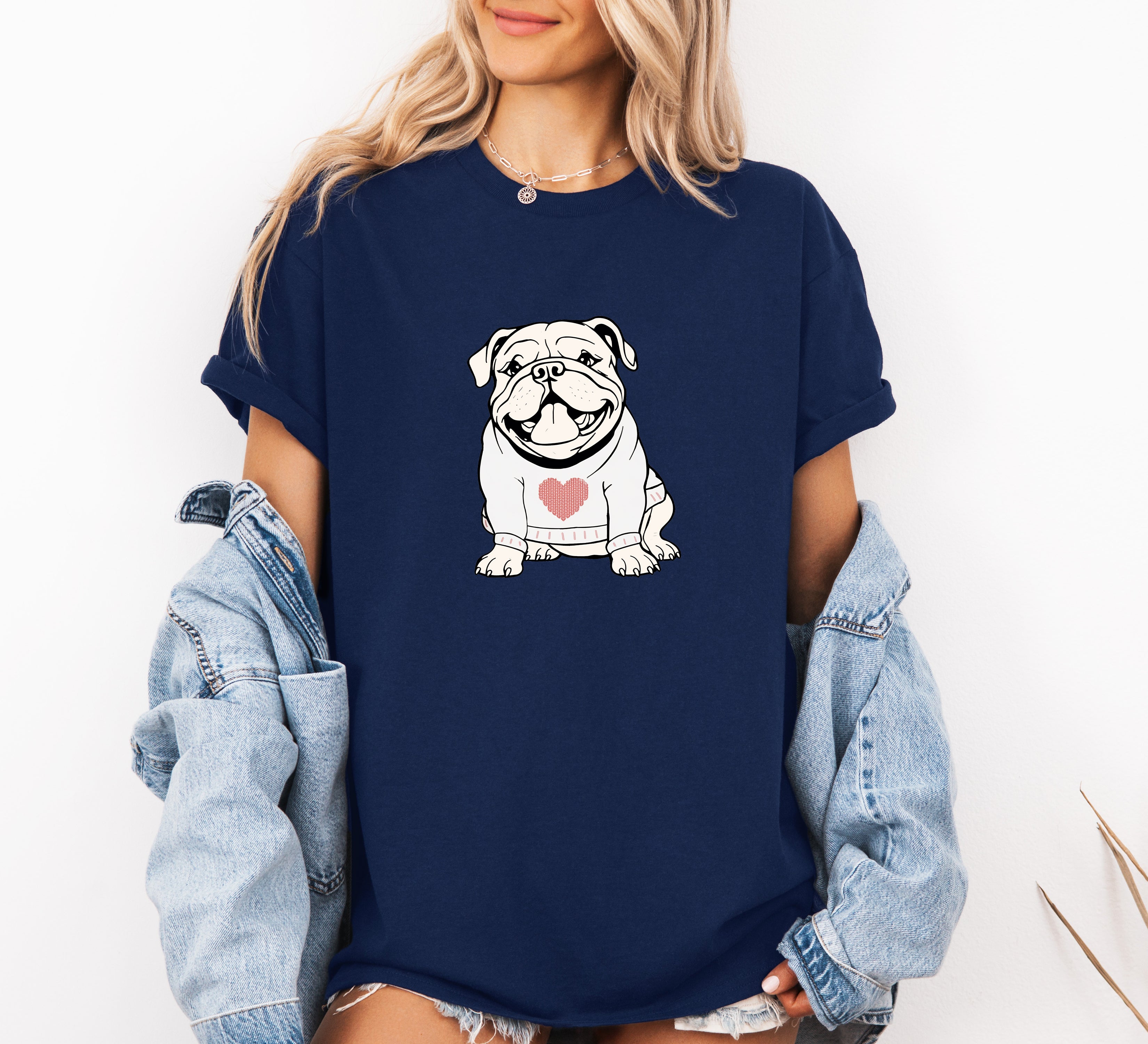 Bulldog Valentine Tees