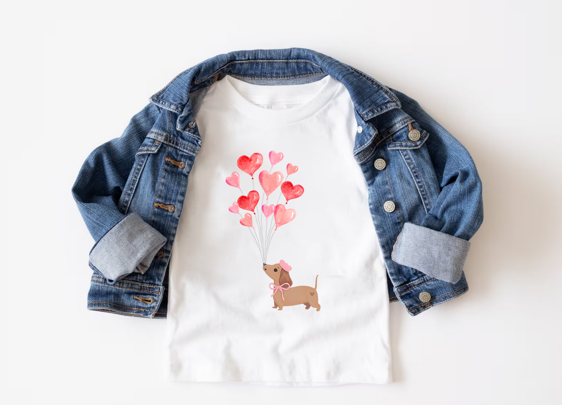 Heart Balloons Tee | Minis