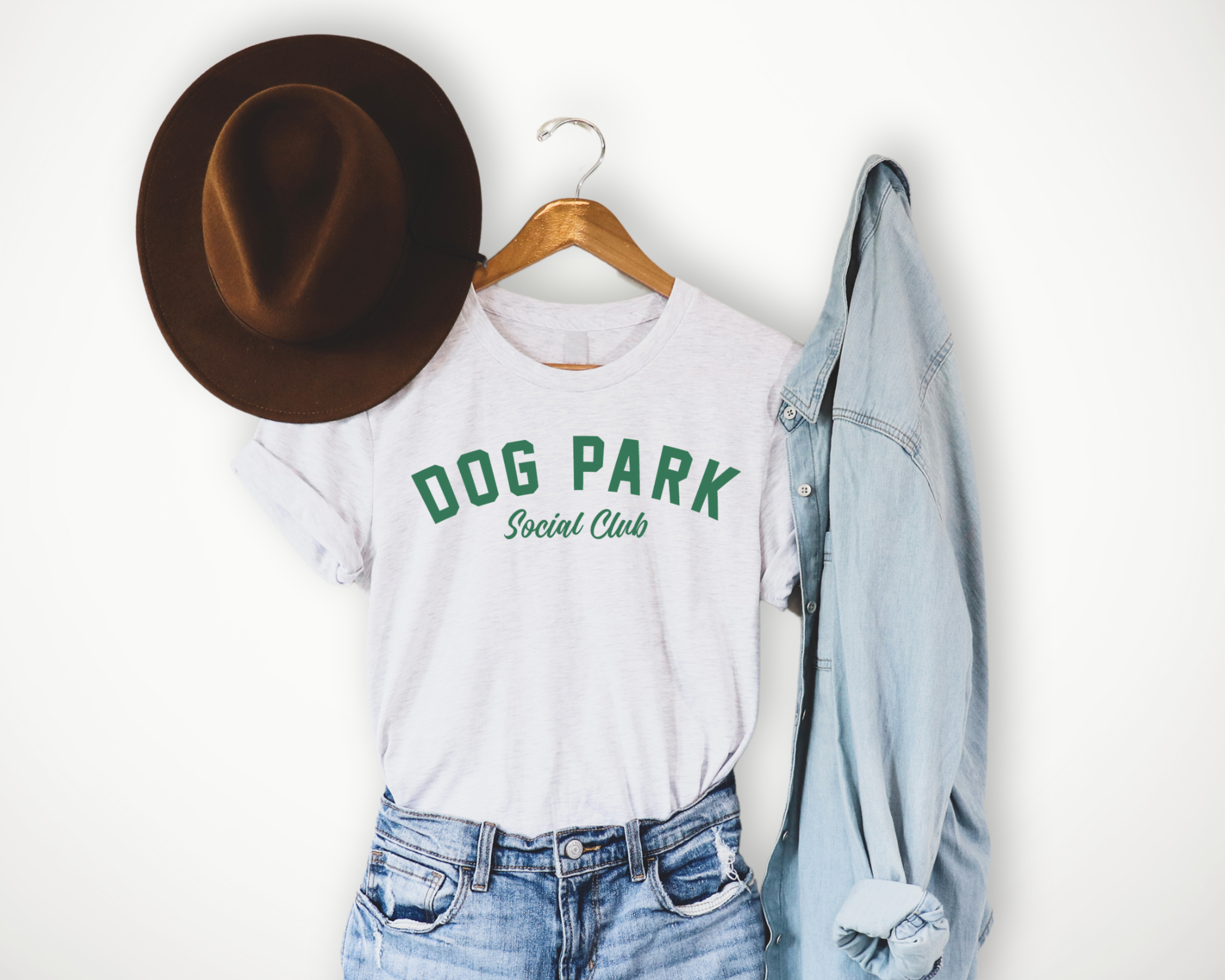 Dog Park Social Club - Ash Grey T-Shirt