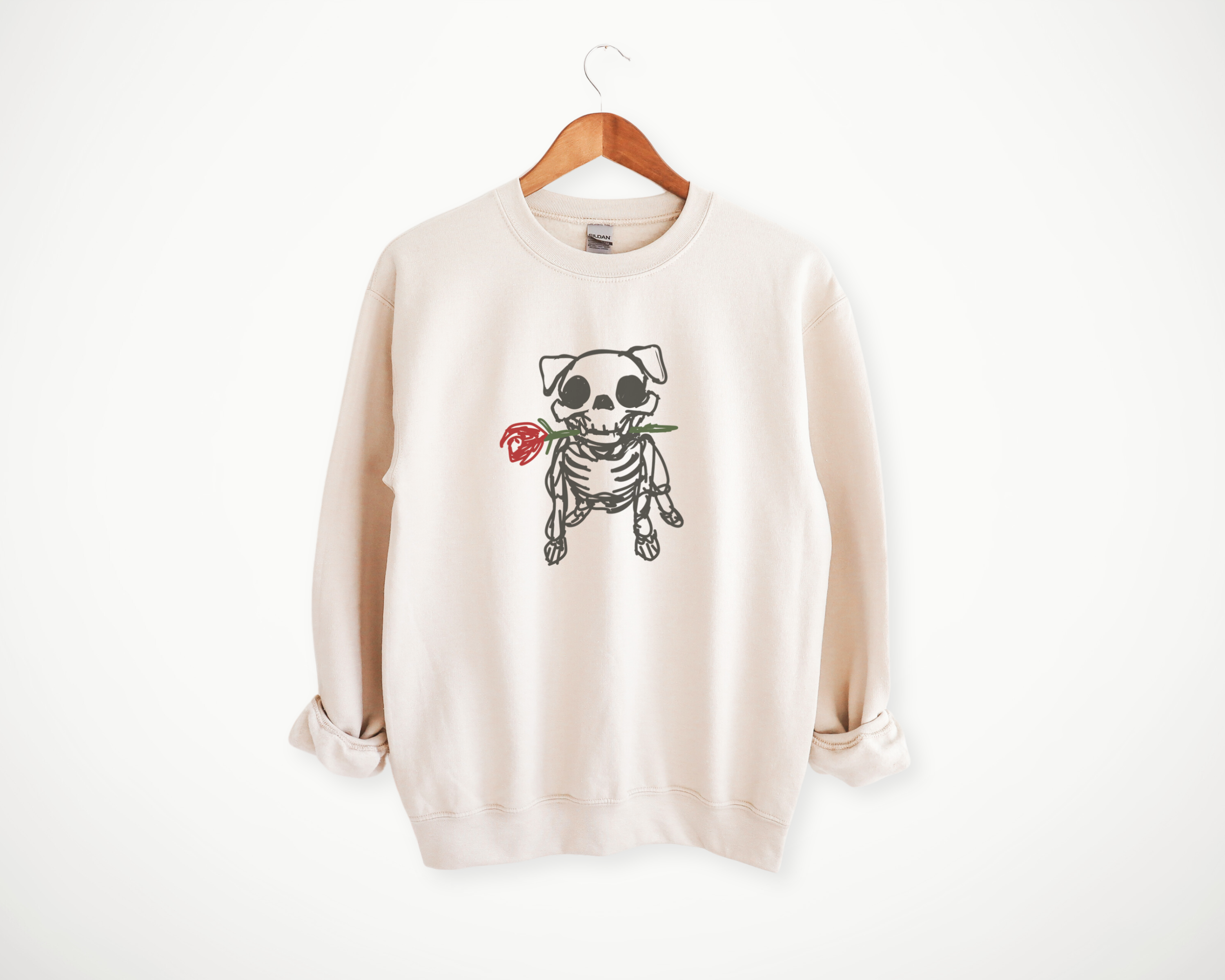 Skelly Bulldog Rose Sweatshirt