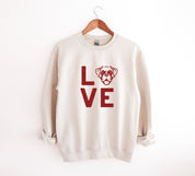 LOVE Distressed Sweatshirts