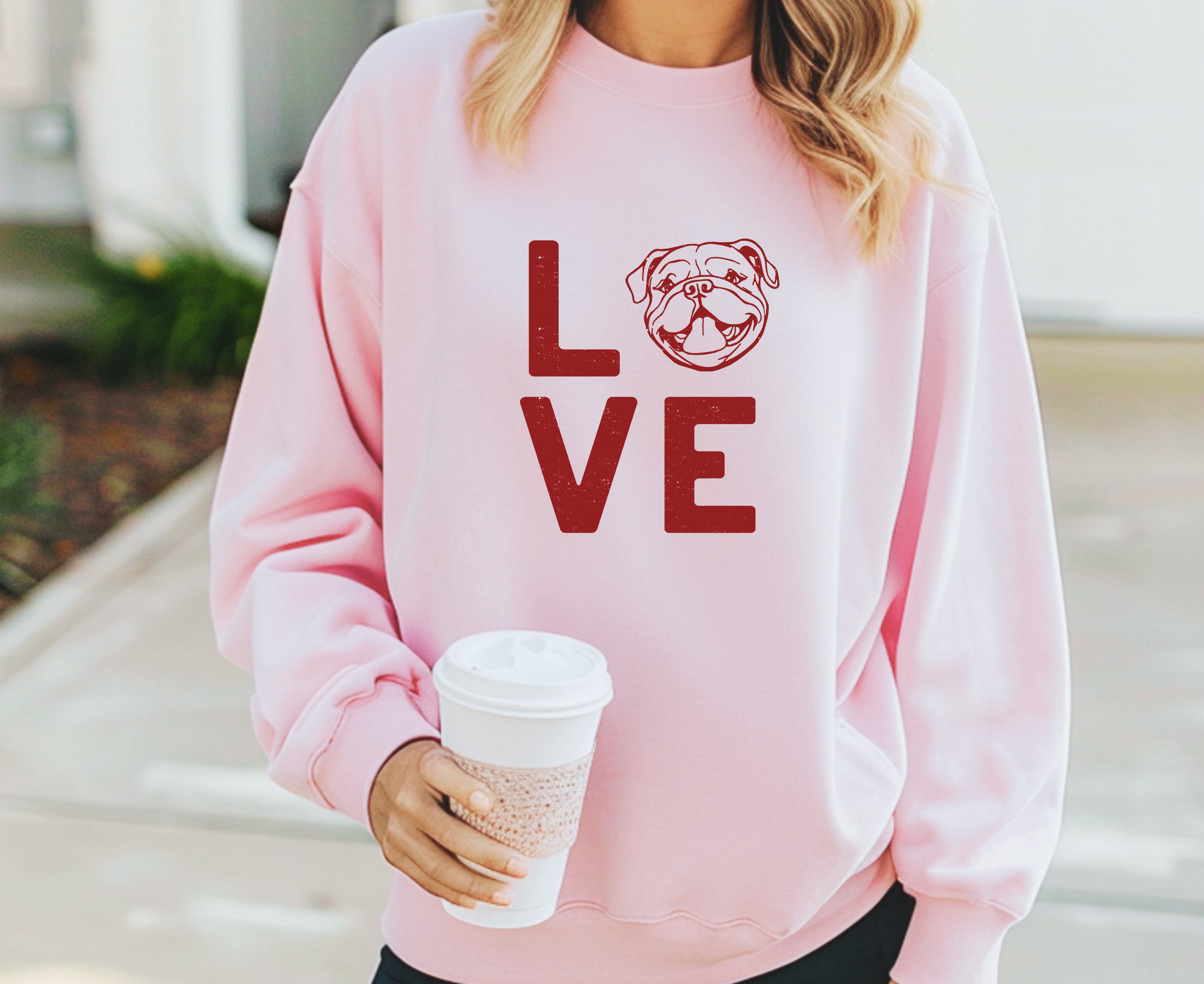 LOVE Distressed Sweatshirts