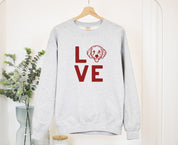 LOVE Distressed Sweatshirts