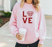 LOVE Distressed Sweatshirts