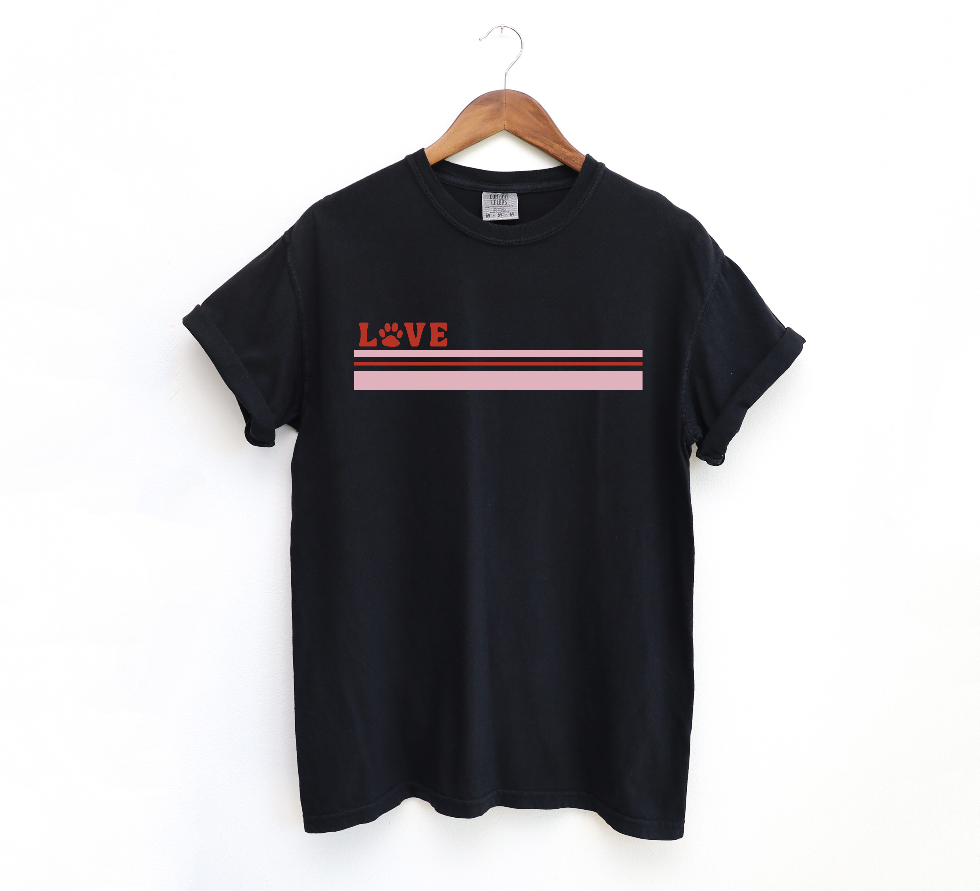 Love Paw Stripe Tees