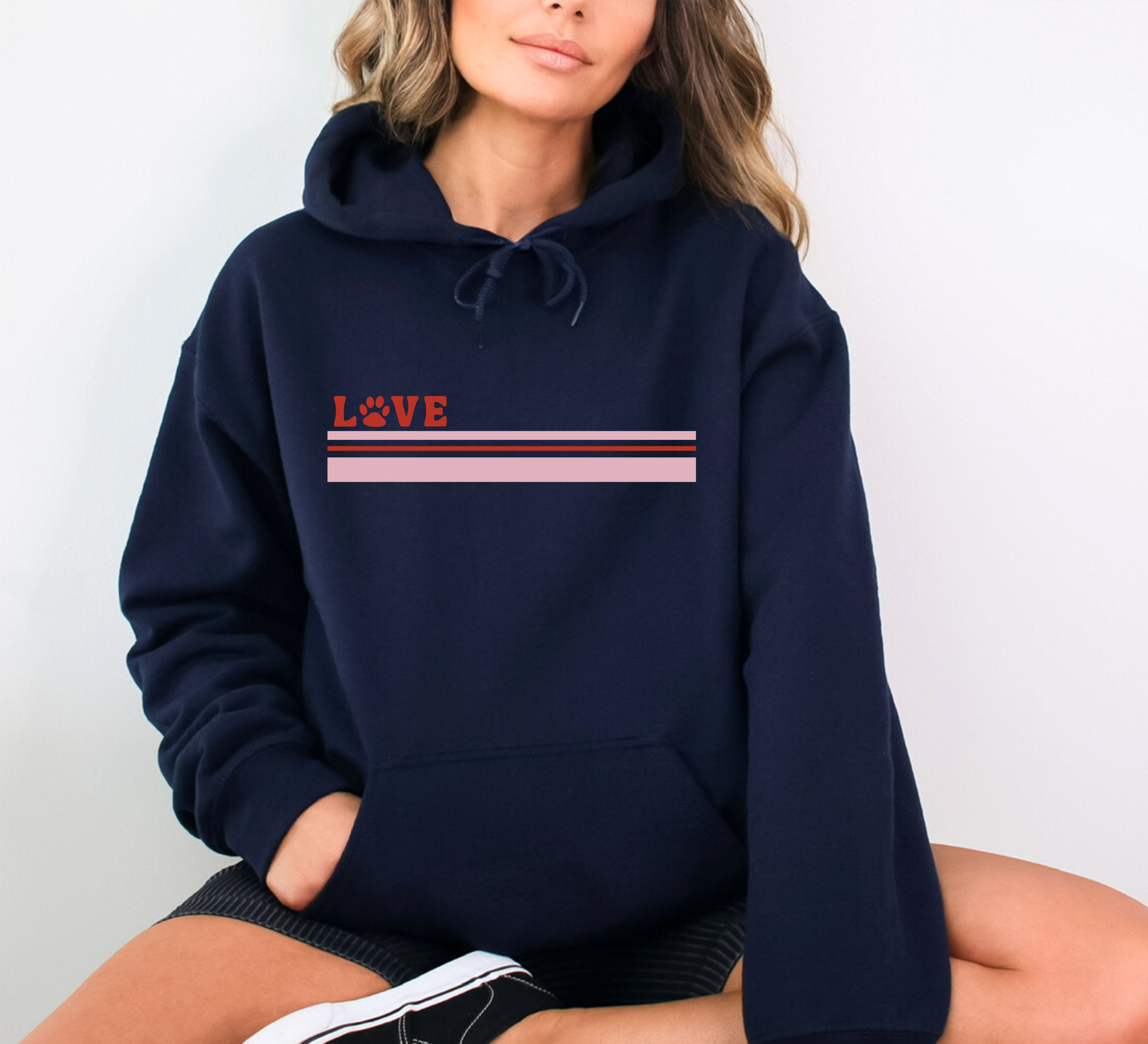 Love Paw Stripe Sweatshirts