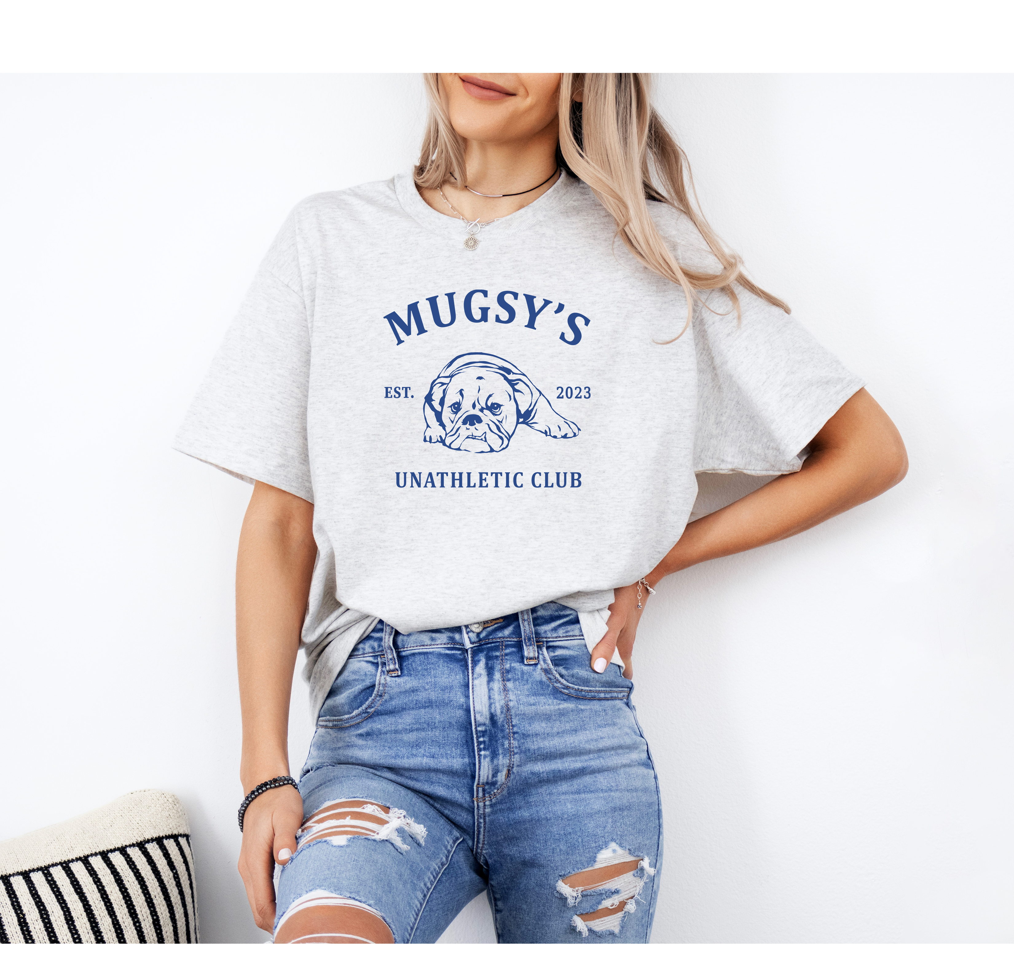 Mugsy's Unathletic Club - Ash Grey Tee