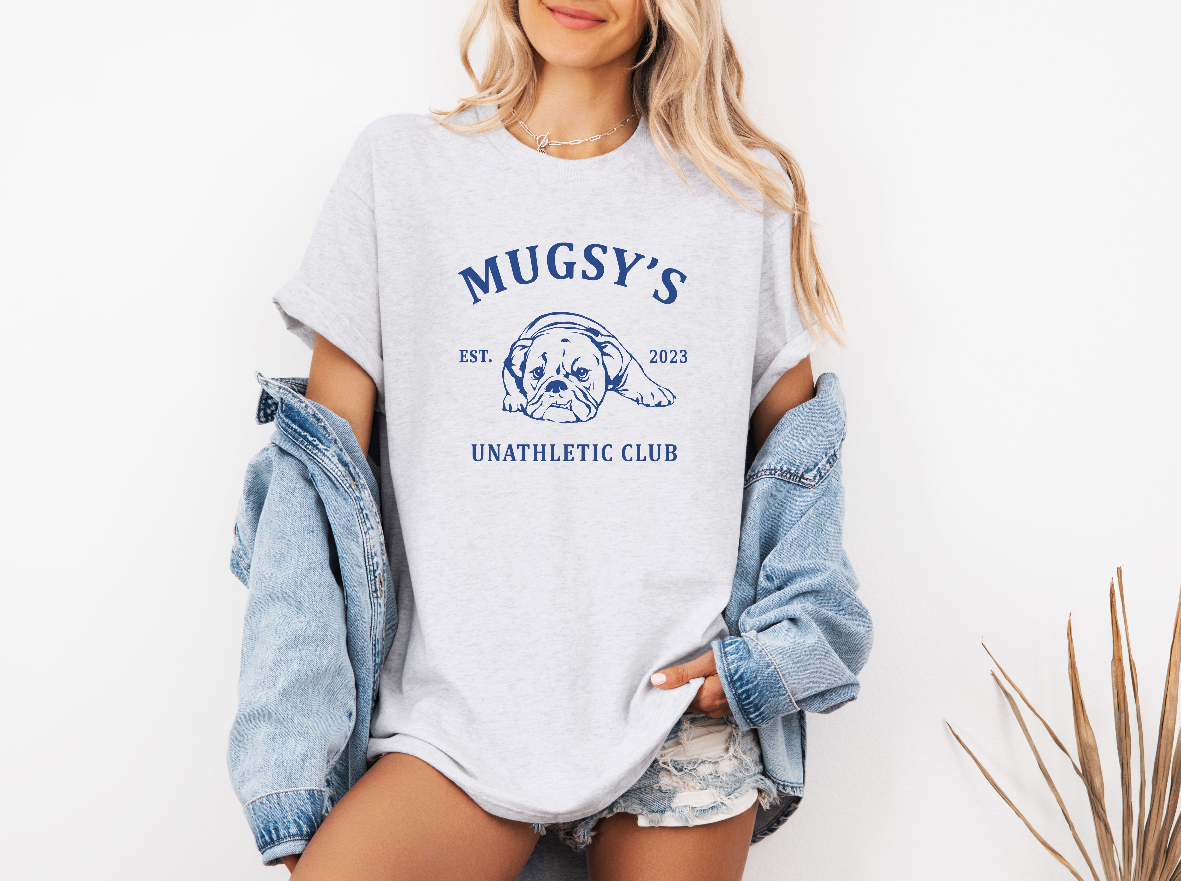 Mugsy's Unathletic Club - Ash Grey Tee